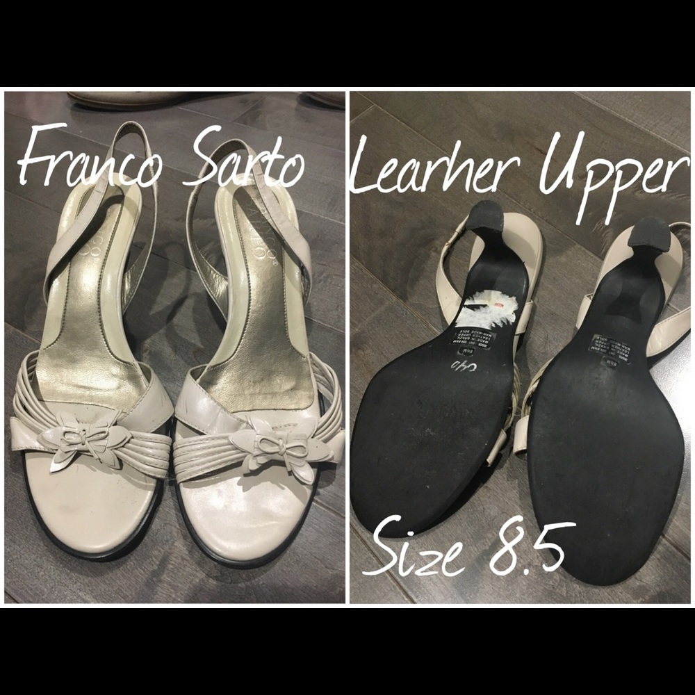 Beautiful Kitten Heel Cream Shoes